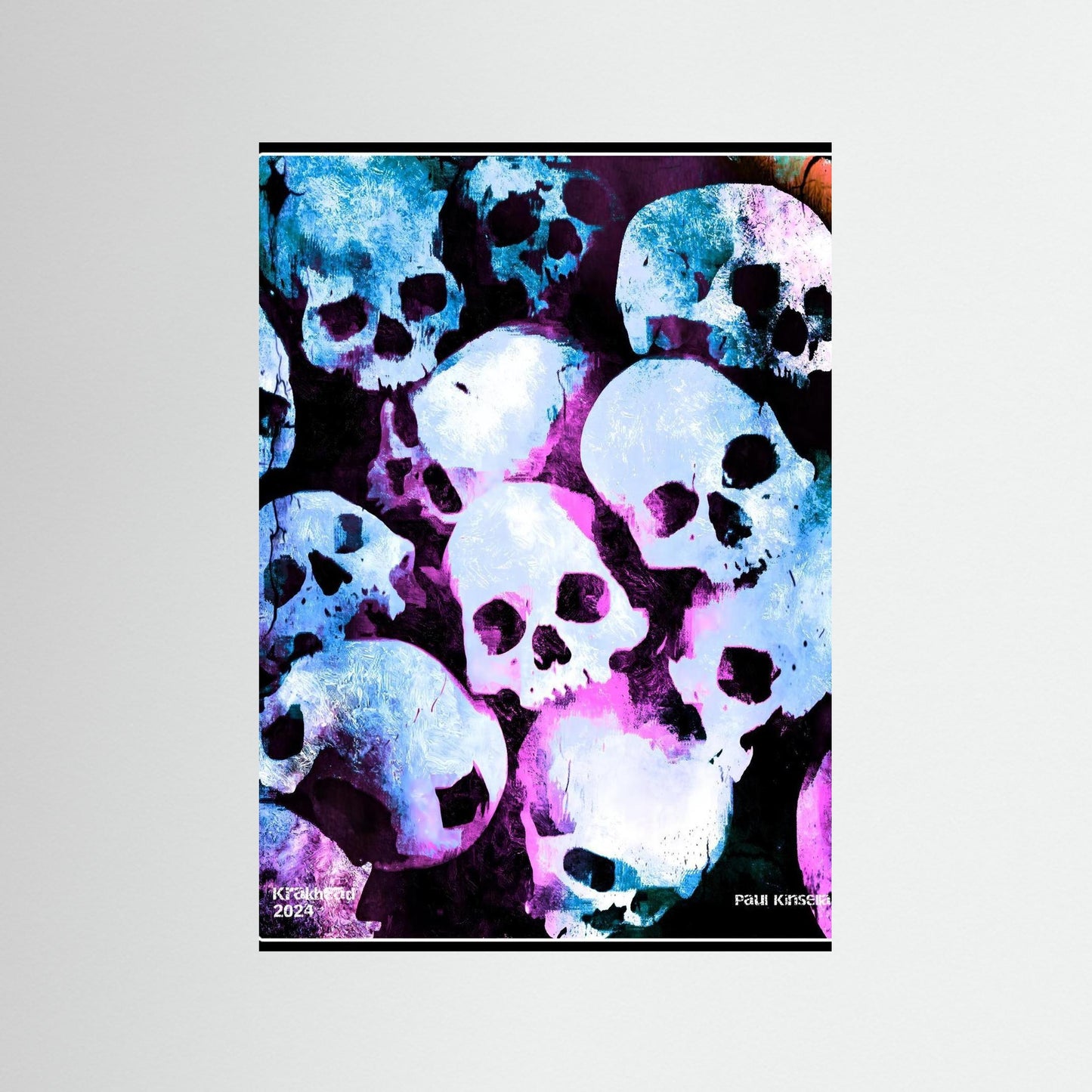 Moshpit mayhem. Paper print.