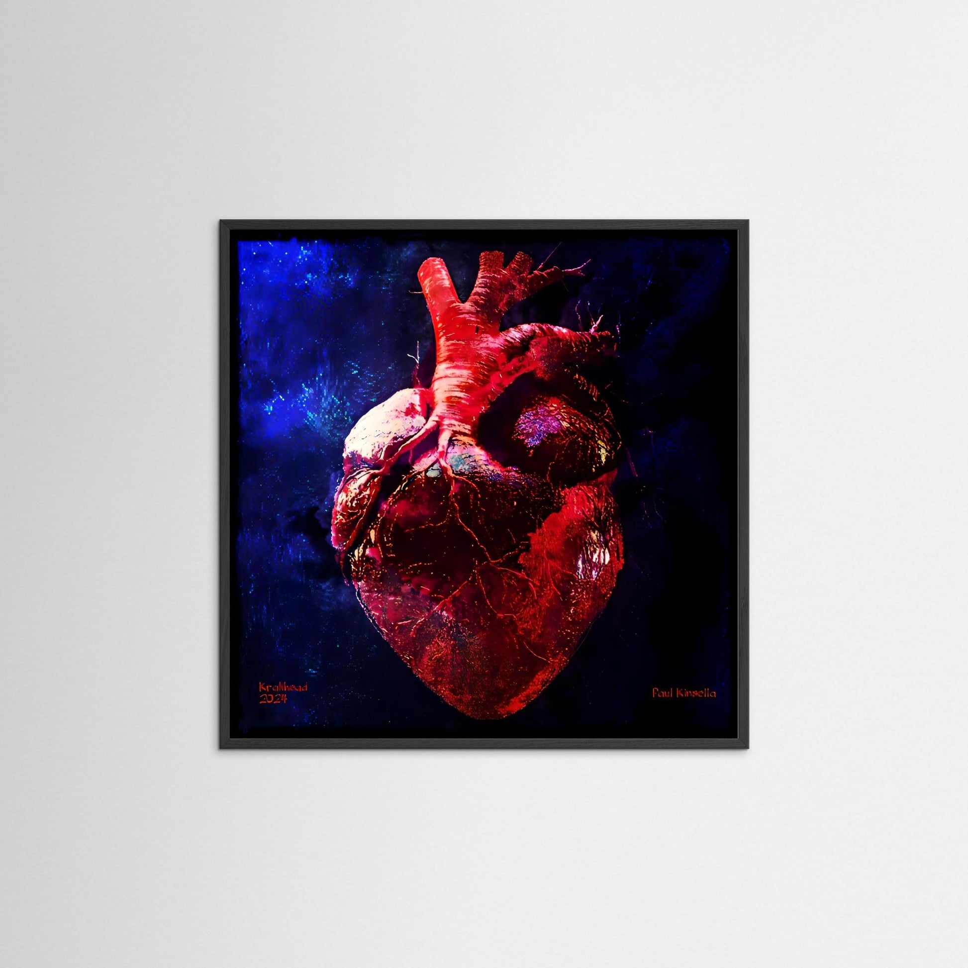 With all my heart. Paper print.