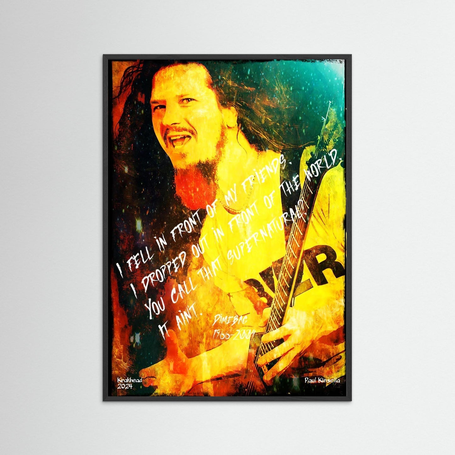 Legends. Dimebag. Paper print.