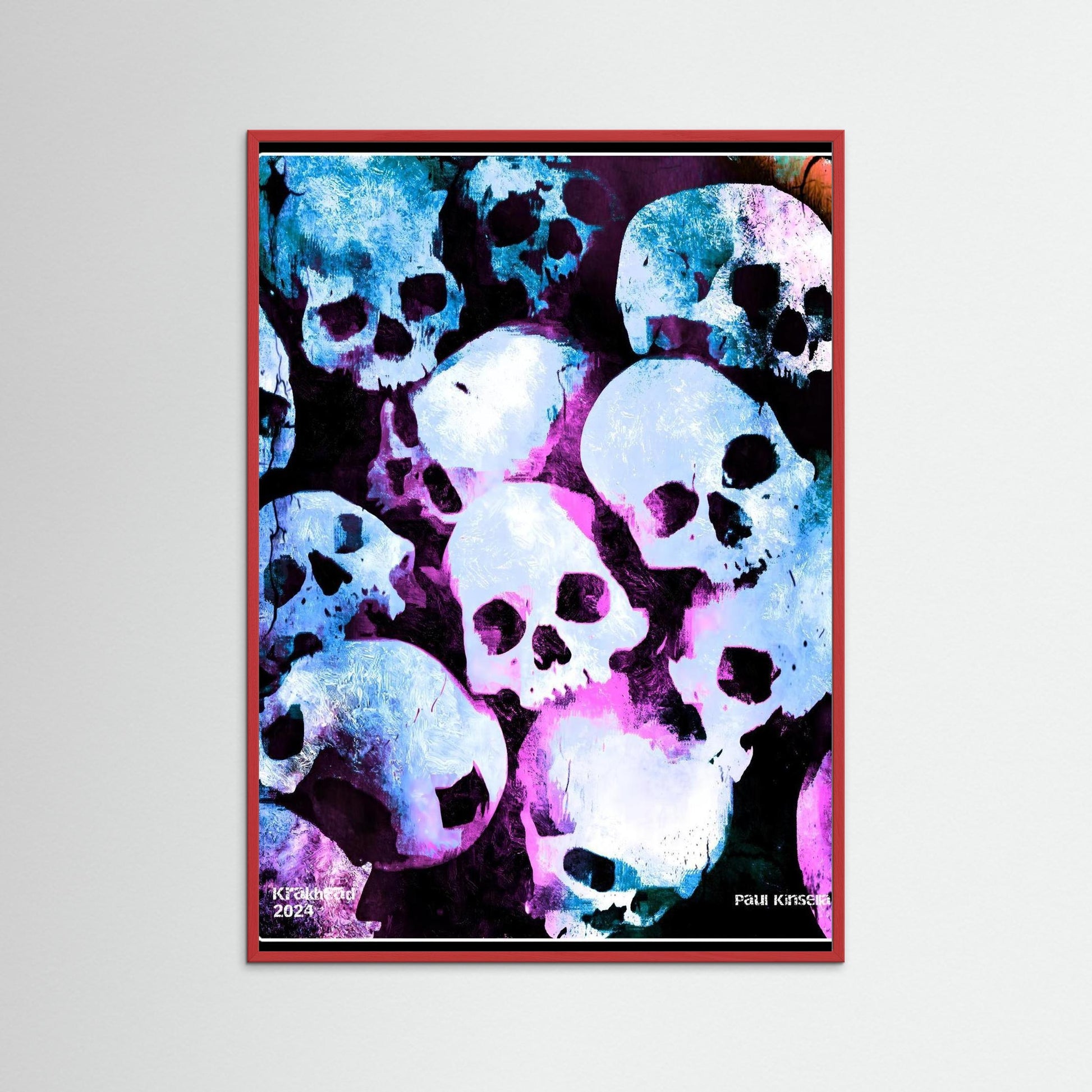 Moshpit mayhem. Paper print.