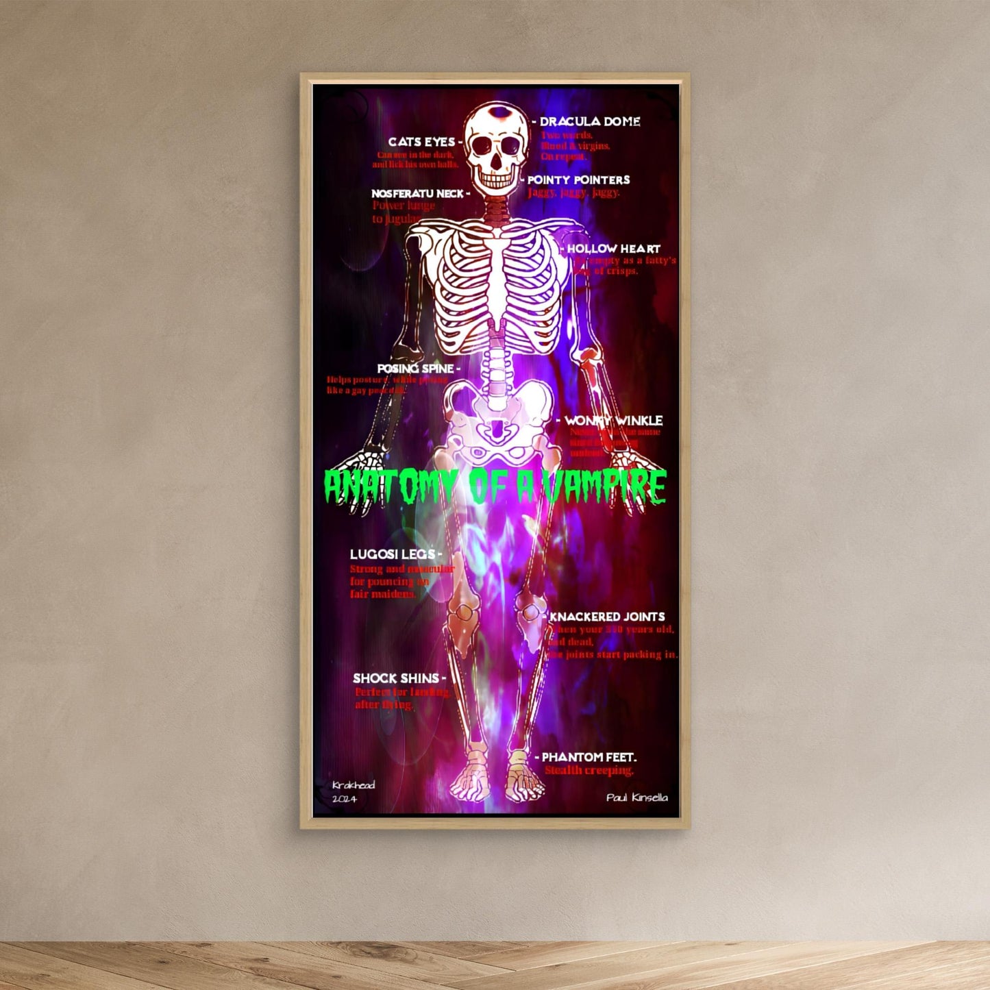 Anatomy of a vampire.