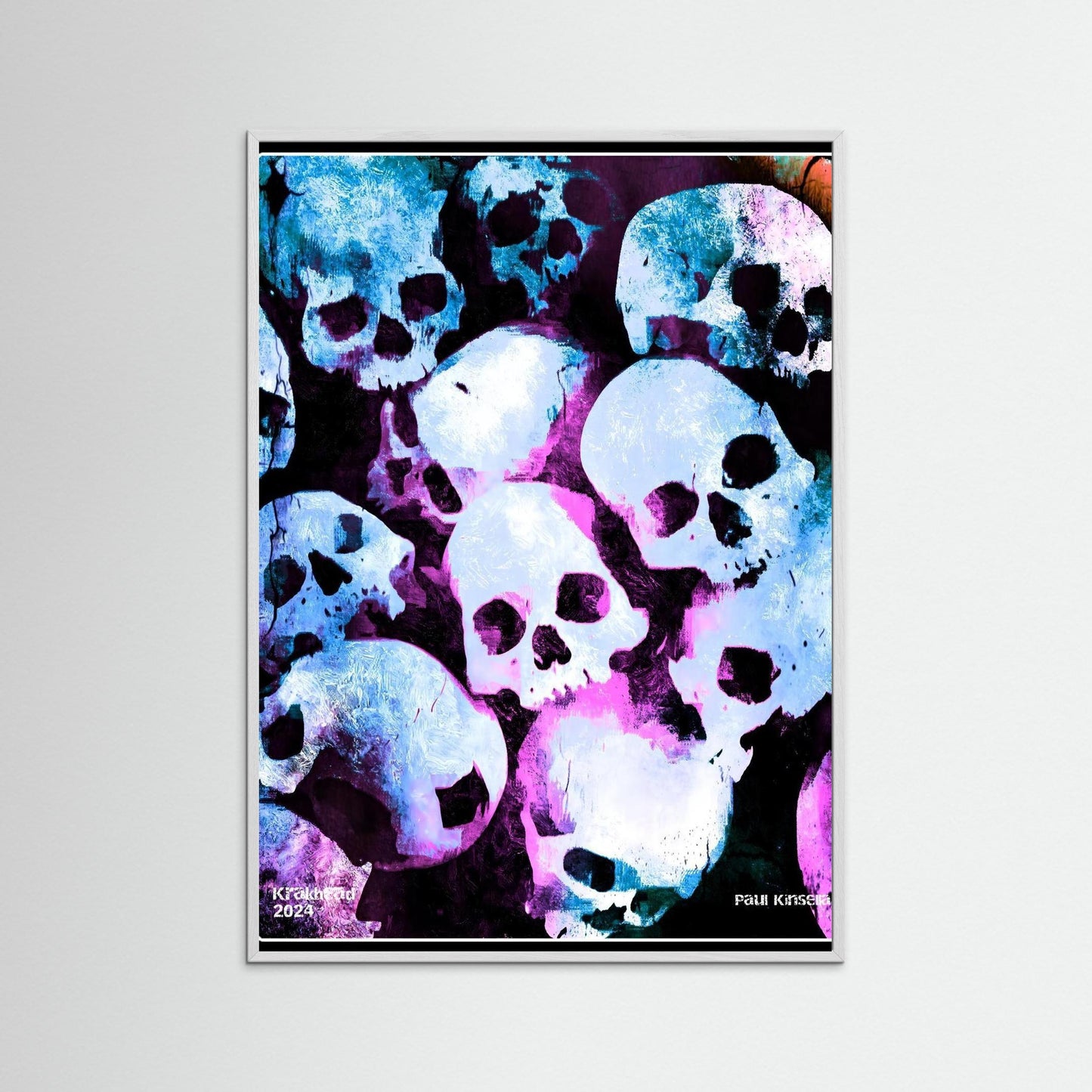 Moshpit mayhem. Paper print.